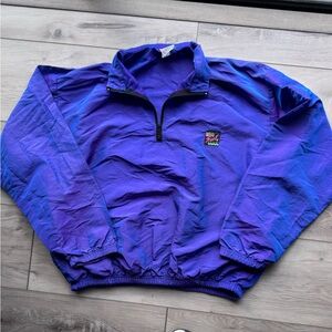 90’s surf style iridescent purple Men's Windbreaker Jacket